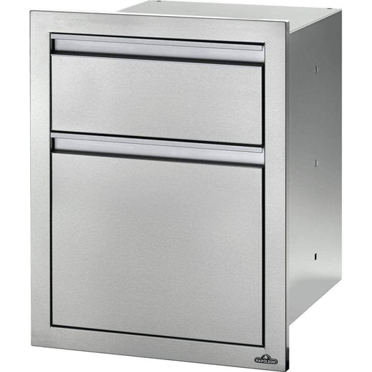 Napoleon - 18" X 24" Stainless Steel Large and Standard Double Drawer