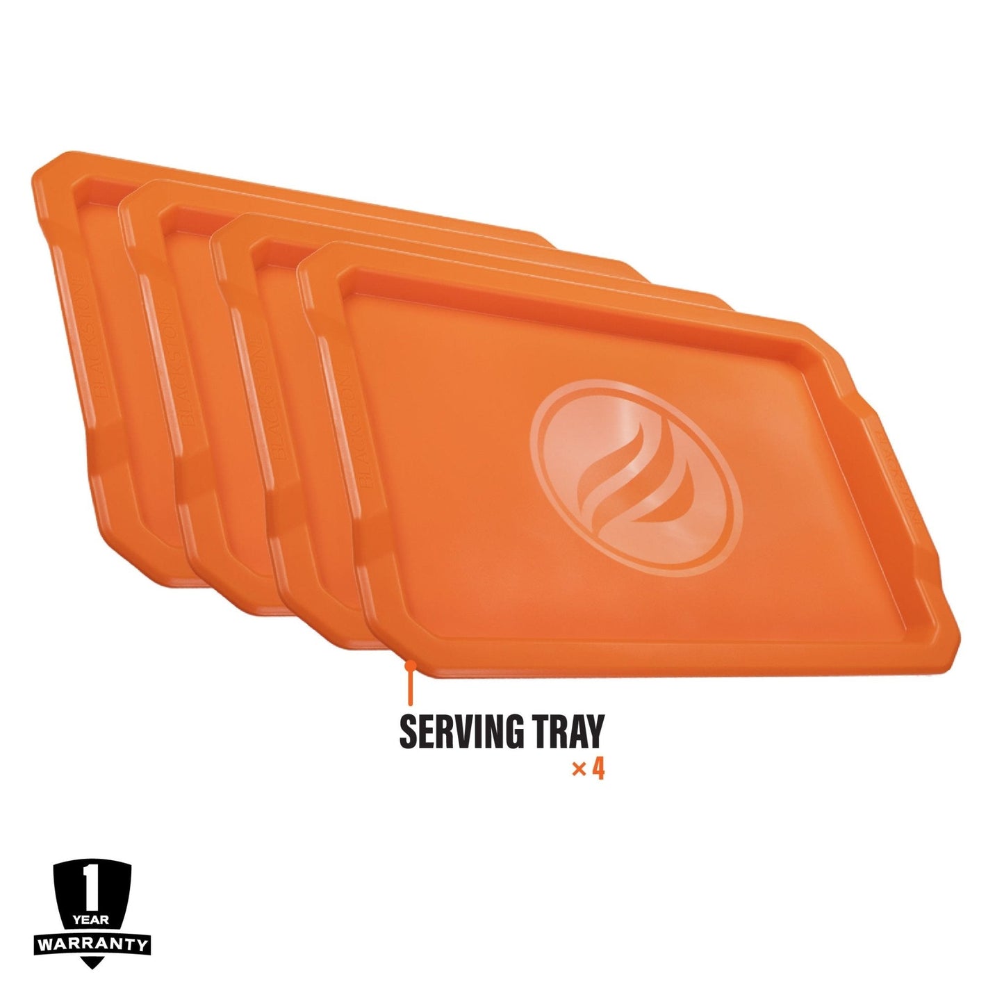 Blackstone Orange Serving Tray 4 Pack