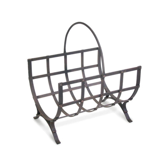 Pilgrim - 18" Distressed Bronze Manor Wood Holder