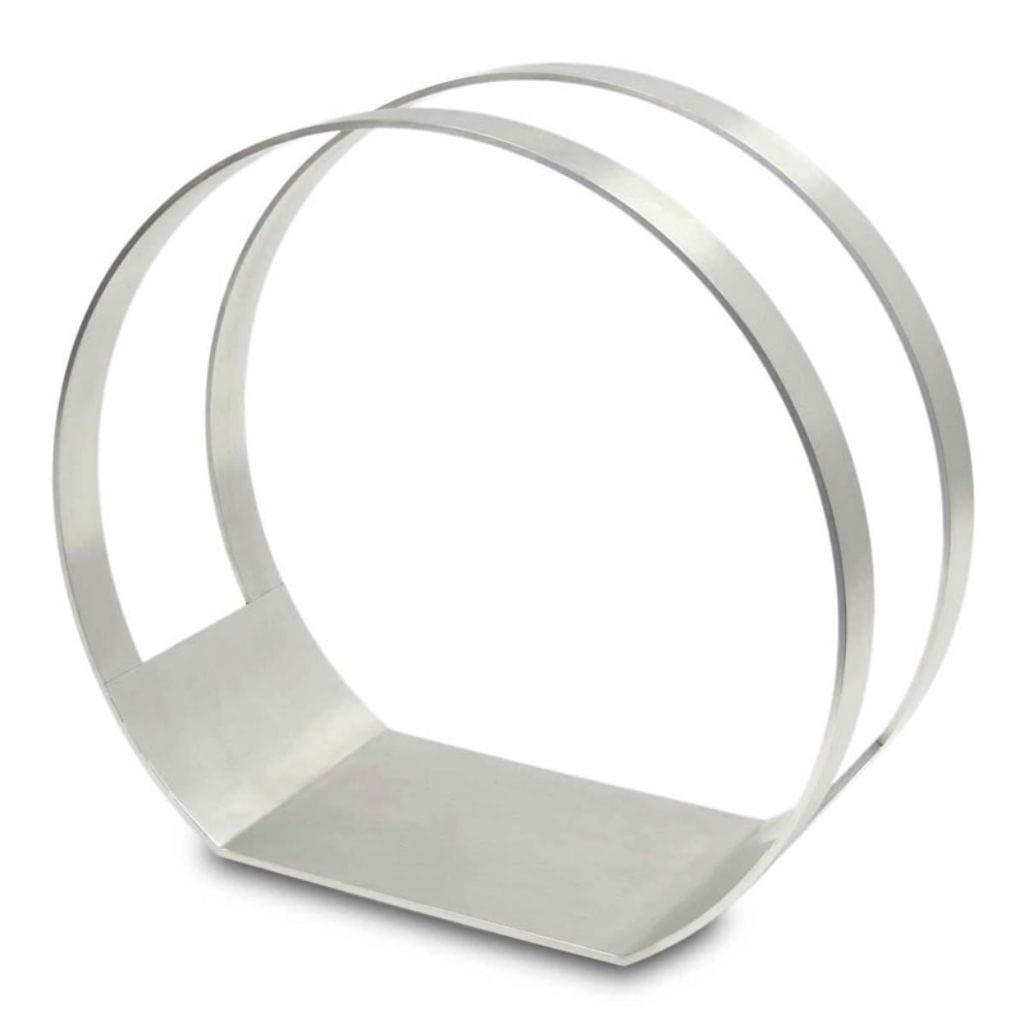 Pilgrim - 24" Stainless Steel Modern Wood Holder