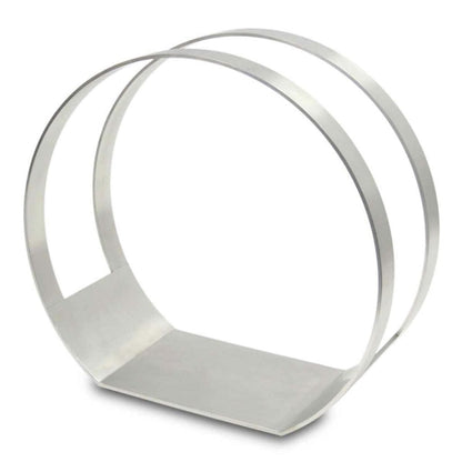 Pilgrim - 24" Stainless Steel Modern Wood Holder