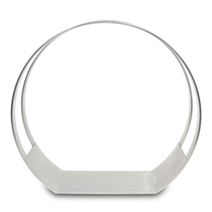 Pilgrim - 24" Stainless Steel Modern Wood Holder