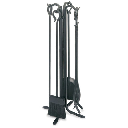Pilgrim - 28" Matte Black Forged Hearth