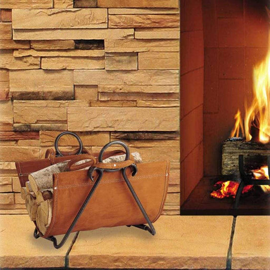 Pilgrim - 29" Vintage Iron Forged Iron Log Carrier