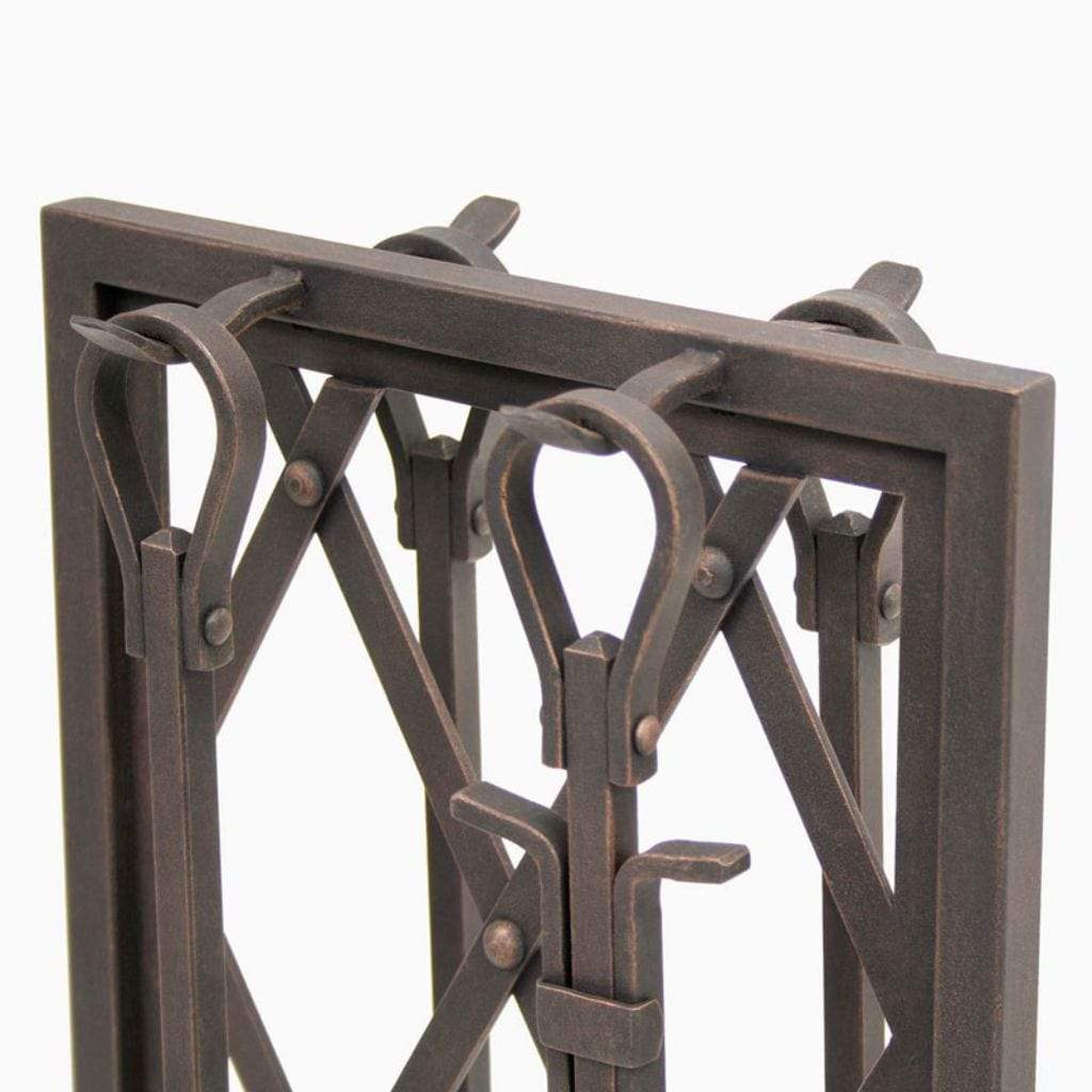 Pilgrim - 30" 4-Piece Distressed Bronze Iron Weave Tool Set