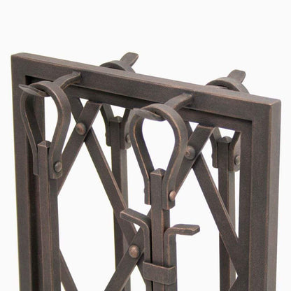 Pilgrim - 30" 4-Piece Distressed Bronze Iron Weave Tool Set