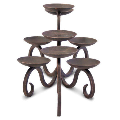 Pilgrim - 30" Distressed Bronze Hawthorne Candelabra