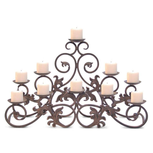 Pilgrim - 30" Distressed Bronze Venice Candelabra