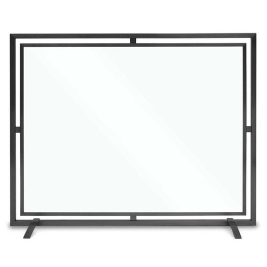Pilgrim - 39" Black Floating Glass Single Panel