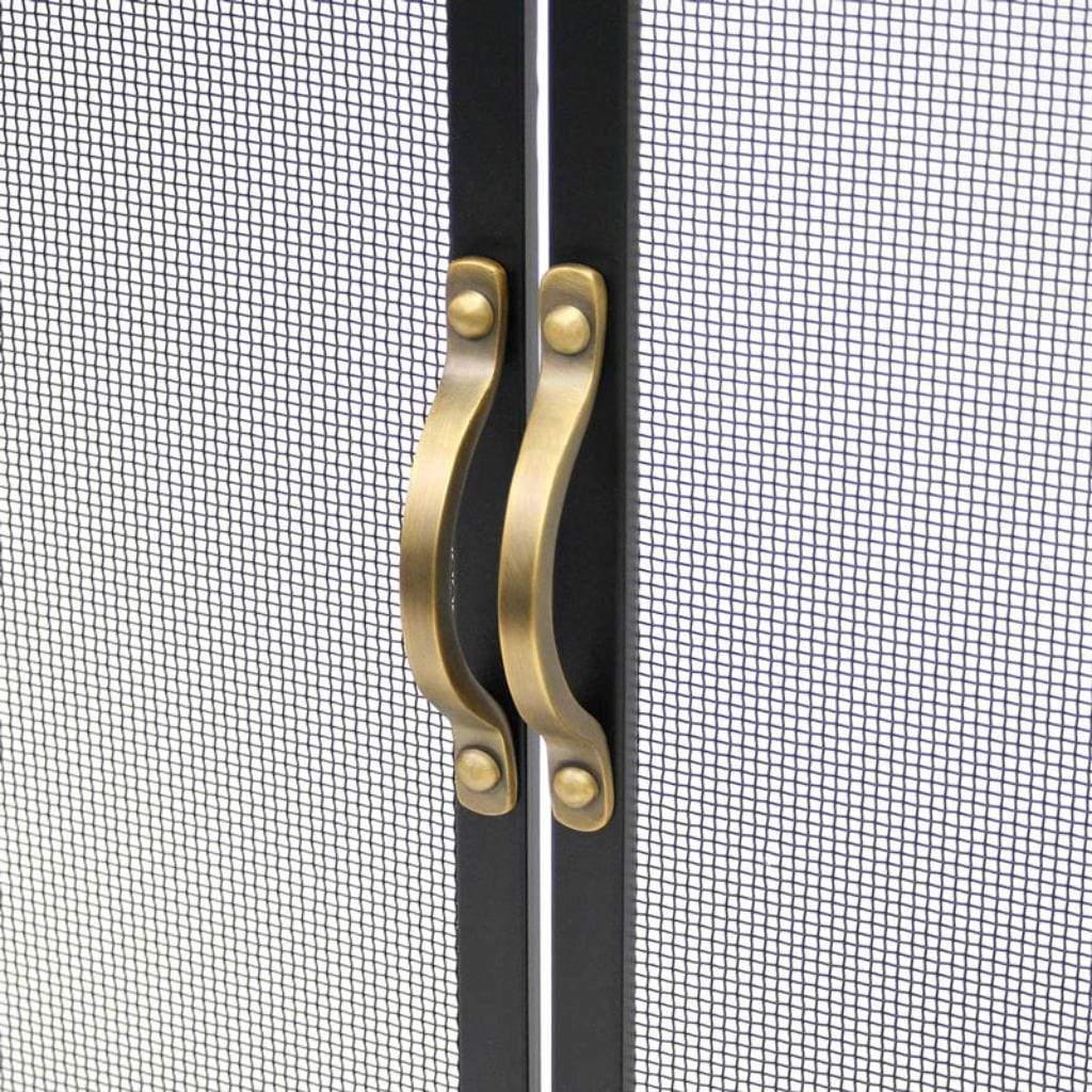 Pilgrim - 39" Black Refined Rivet Mesh Door Screen