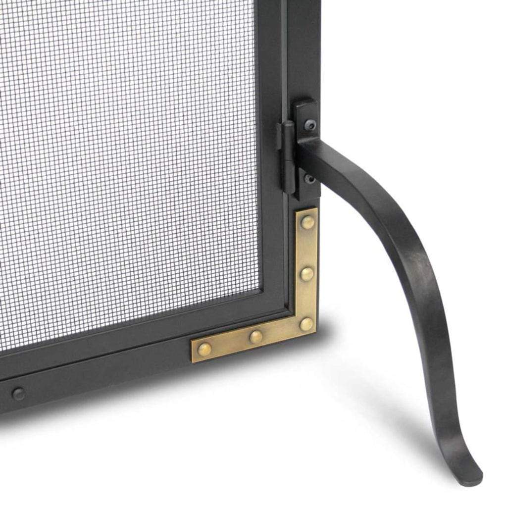 Pilgrim - 39" Black Refined Rivet Mesh Door Screen