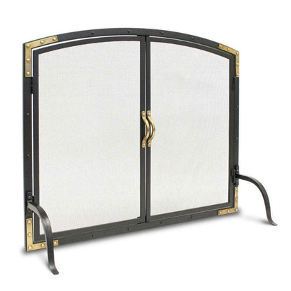 Pilgrim - 39" Black Refined Rivet Mesh Door Screen