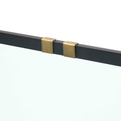 Pilgrim - 39" Black Valiant Single Panel Glass