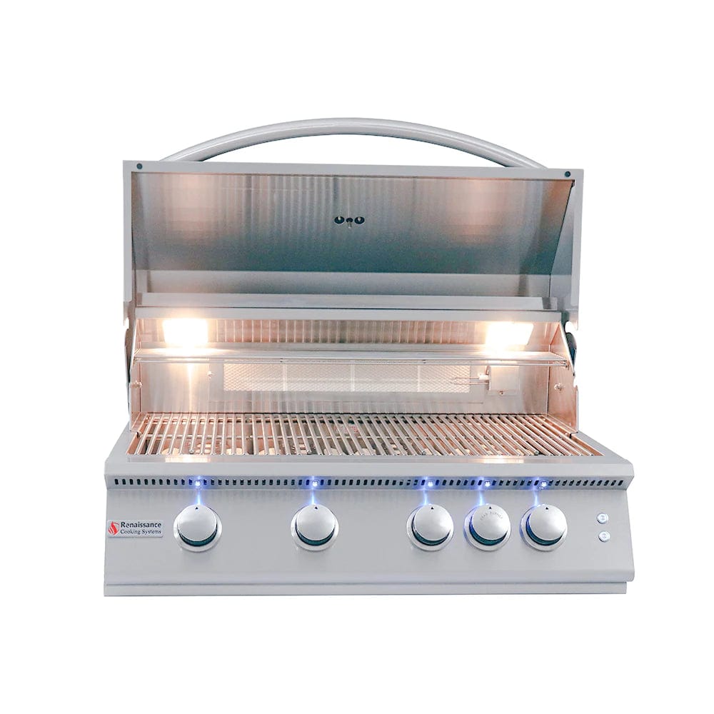 RCS Premier 32" Built-in Grill with LED Lights RJC32AL