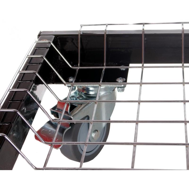 Primo Steel Cart With Stainless Steel Side Tables For Oval Junior - PG00320