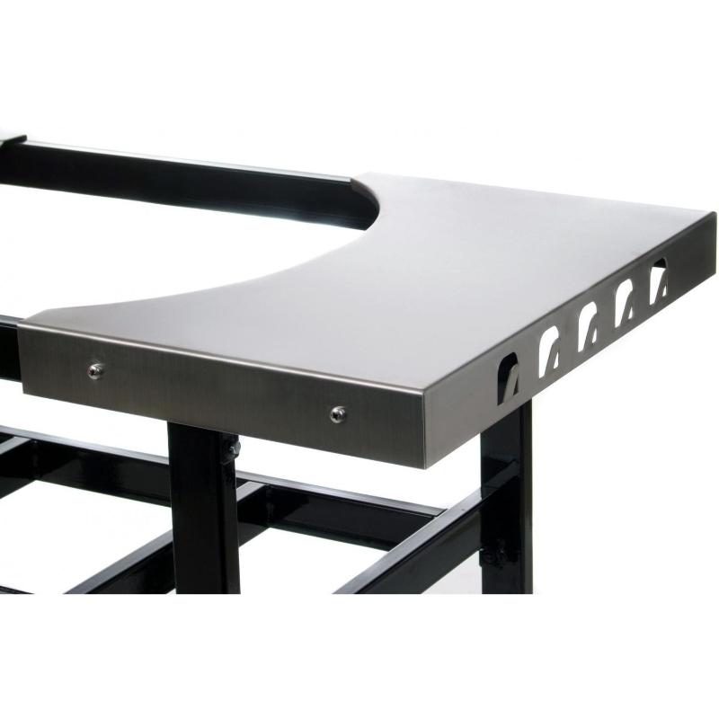 Primo Steel Cart With Stainless Steel Side Tables For Oval Junior - PG00320