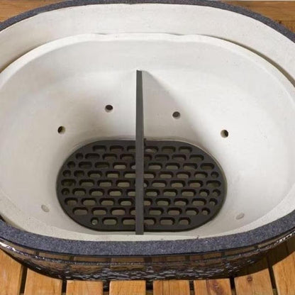 Primo Cast Iron Firebox Divider For Primo Oval Large 300 Grills - PG00344