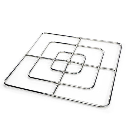 Square Stainless Steel Fire Ring by HPC Fire