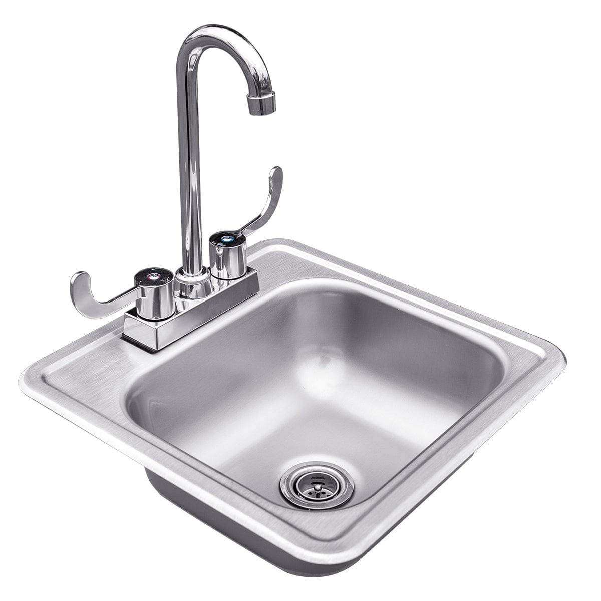 Summerset 15" Drop-in Outdoor Sink & Hot/Cold Faucet