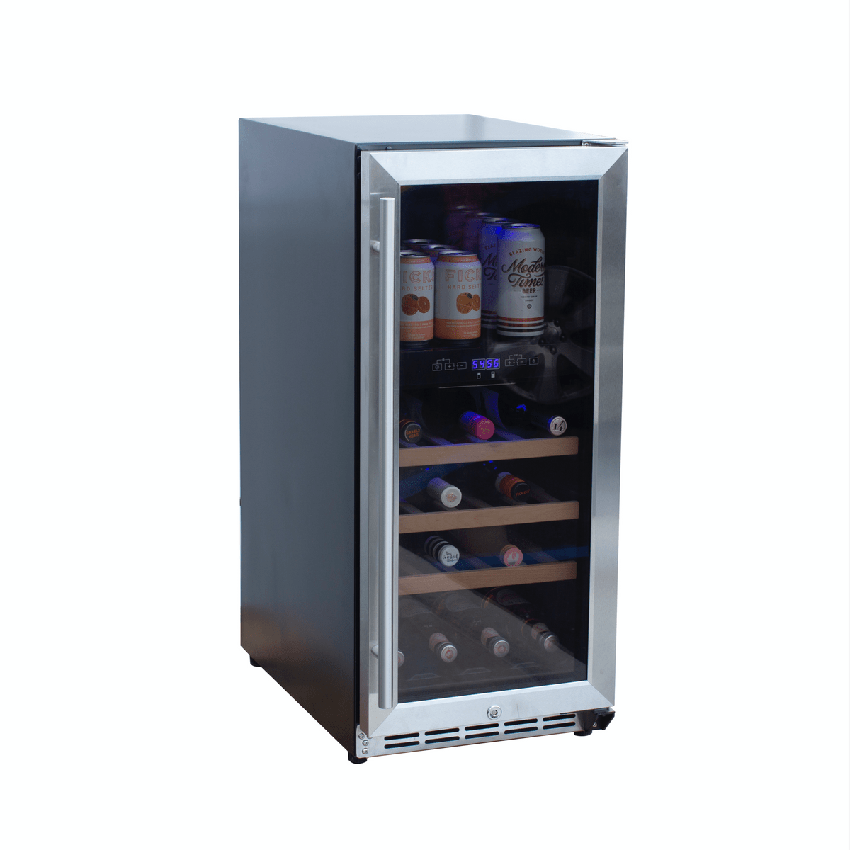 Summerset 15-Inch Outdoor Rated Dual Zone Wine Cooler - RFR-15WD