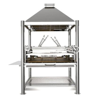 Tagwood BBQ22SS Commercial Argentine Wood Fire & Charcoal Freestanding Grill - "The Larger Beast"