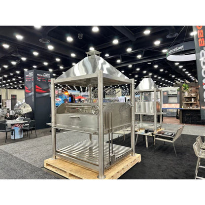 Tagwood BBQ22SS Commercial Argentine Wood Fire & Charcoal Freestanding Grill - "The Larger Beast"