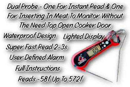 Butcher BBQ Digital Meat Thermometer with Dual Probes