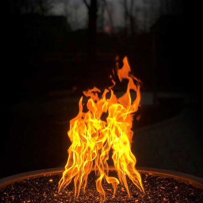 Round Drop-In Torpedo Fire Pit Burner Kit Match Lit Ignition by HPC Fire