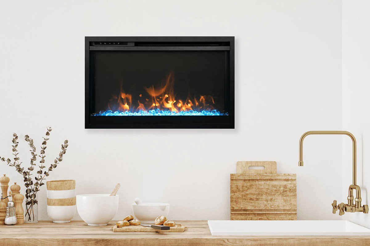 Amantii Traditional Extra Slim 26-Inch Smart Built-In Electric Firebox Insert