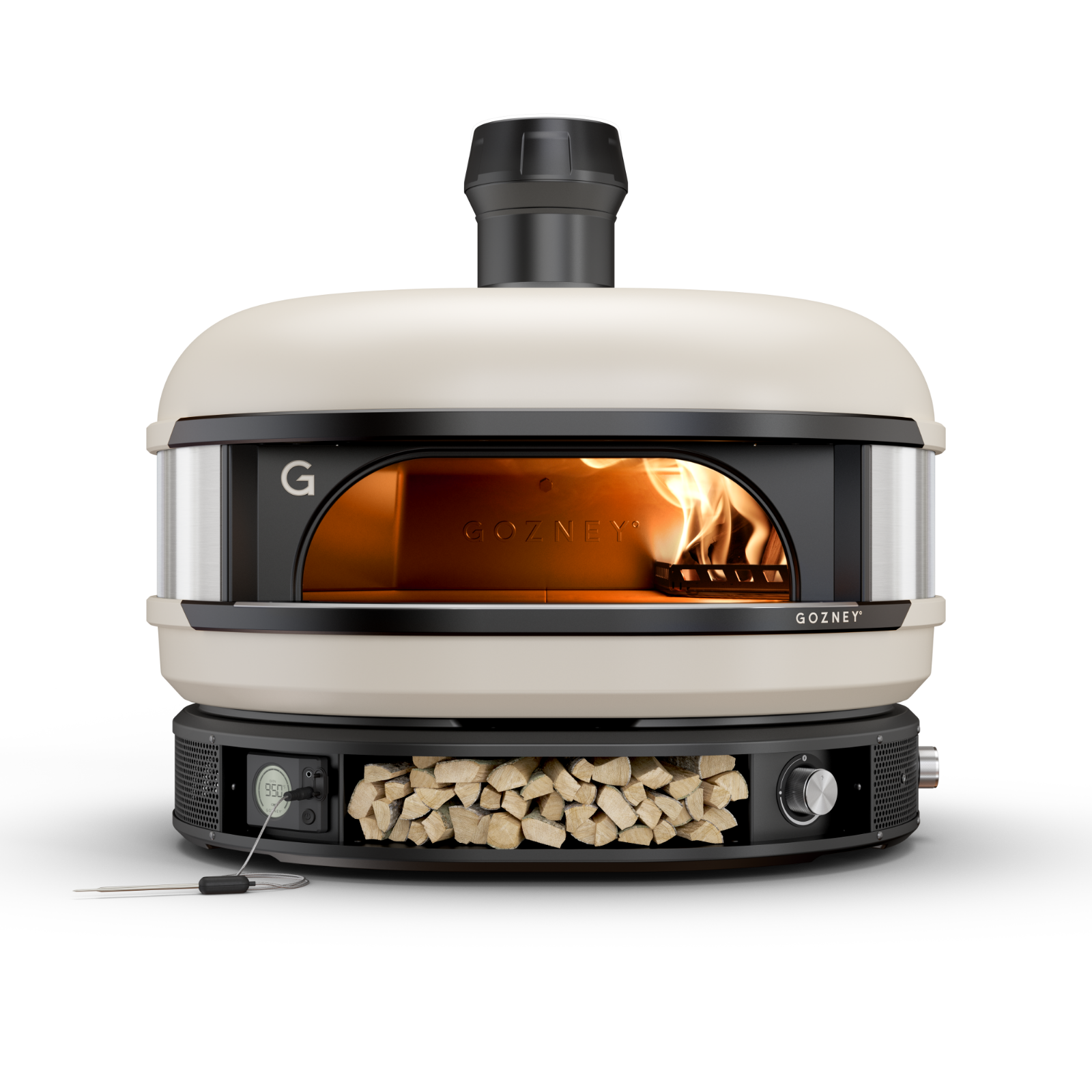 Gozney White Multi Fuel Dome Pizza Oven - Front View