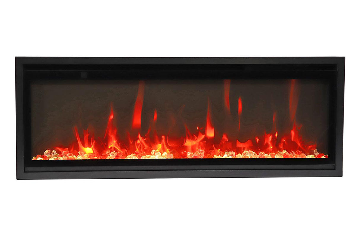 Amantii Symmetry 42'' Extra Slim Smart Wall Mount / Recessed Electric Fireplace