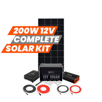200 Watt Complete Solar Kit