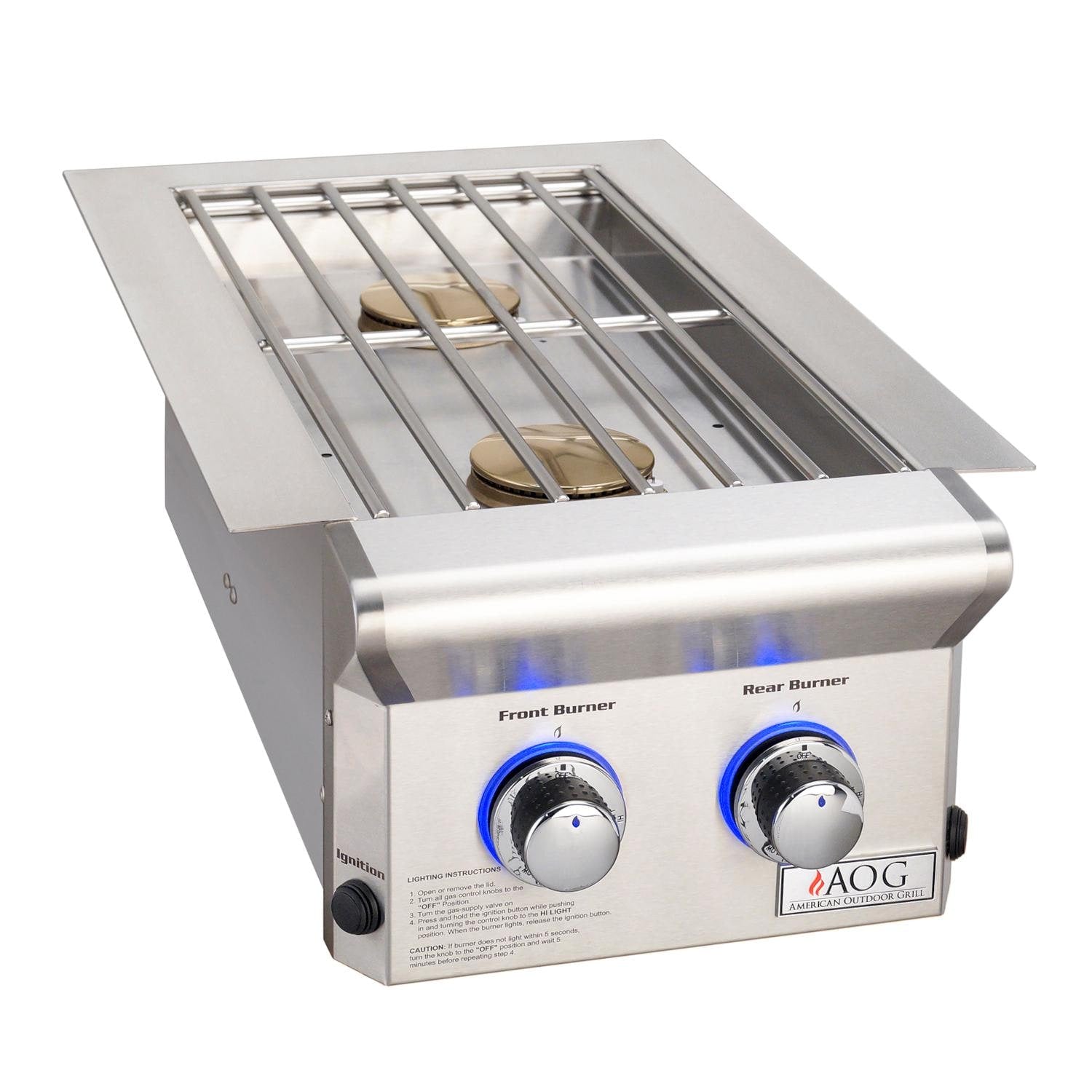 American Outdoor Grill L-Series Drop-In Natural Gas Double Side Burner - 3282L