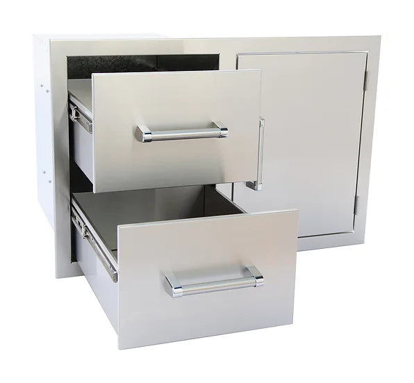 KoKoMo - Outdoor Kitchen Two Drawer & One Door Combo