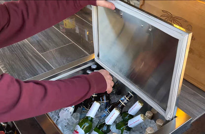 KoKoMo 23-Inch Stainless Steel Ice Chest