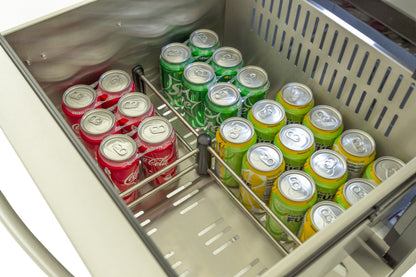 Blaze 23.5-Inch 5.1 Cu. Ft. Outdoor Rated Stainless Steel Double Drawer Refrigerator - BLZ-SSRF-DBDR5.1