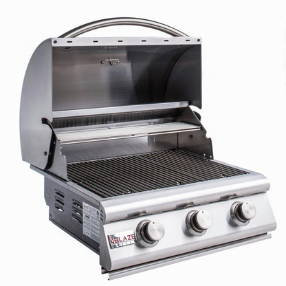 Blaze Prelude LBM 25-Inch 3-Burner Built-In Stainless Steel Gas Grill