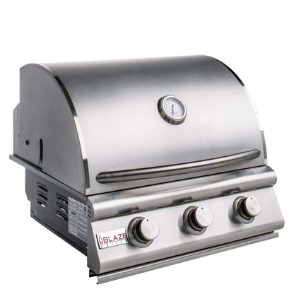 Blaze Prelude LBM 25-Inch 3-Burner Built-In Stainless Steel Gas Grill