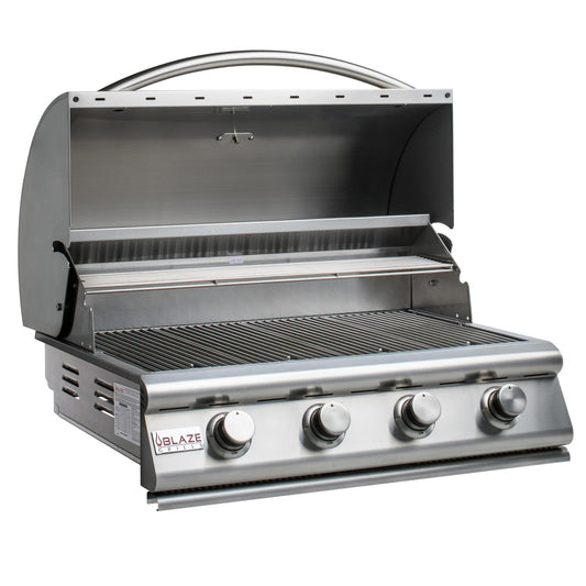 Blaze Prelude LBM 32-Inch 4-Burner Built-In Gas Grill - BLZ-4LBM-LP/NG