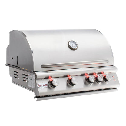 Blaze Premium LTE Marine Grade 32-Inch 4-Burner Built-In Stainless Steel Gas Grill