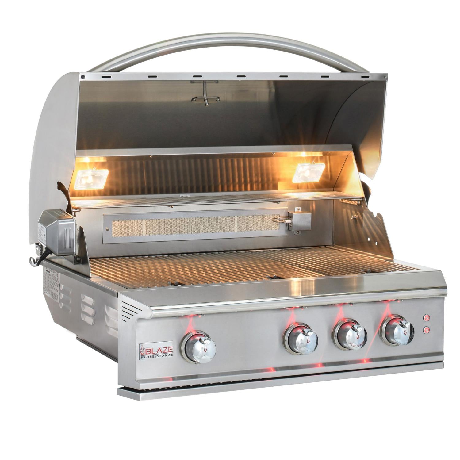 Blaze Professional LUX 34-Inch 3-Burner Built-In Grill With Rear Infrared Burner - BLZ-3PRO-NG/LP