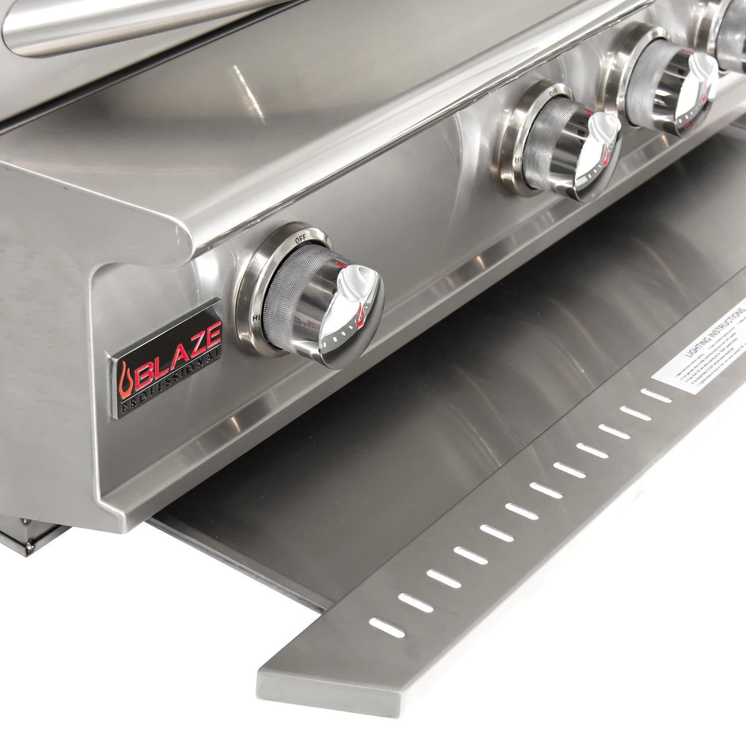Blaze Professional LUX 44-Inch 4-Burner Built-In Natural Gas Grill With Rear Infrared Burner - BLZ-4PRO-NG/LP