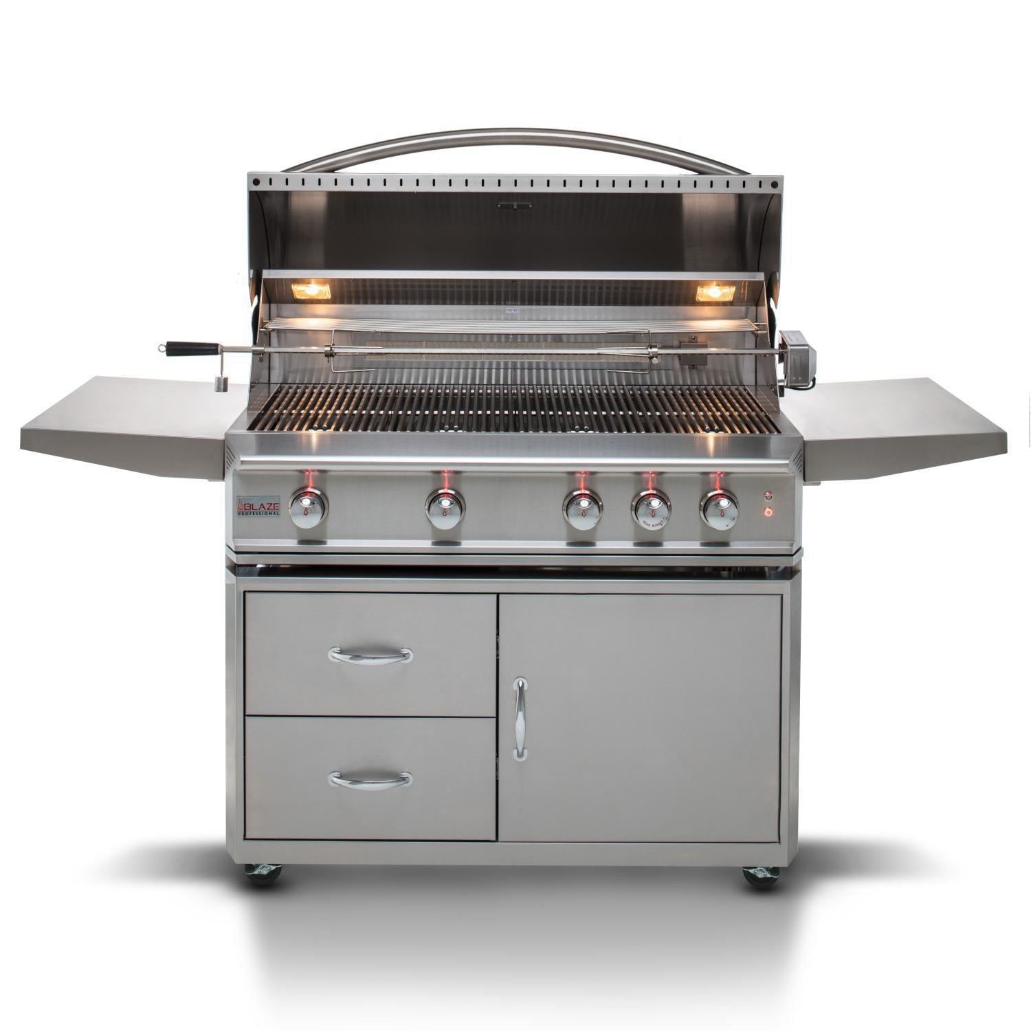 Blaze Professional LUX 44-Inch 4-Burner Freestanding Gas Grill With Rear Infrared Burner - BLZ-4PRO-LP/NG