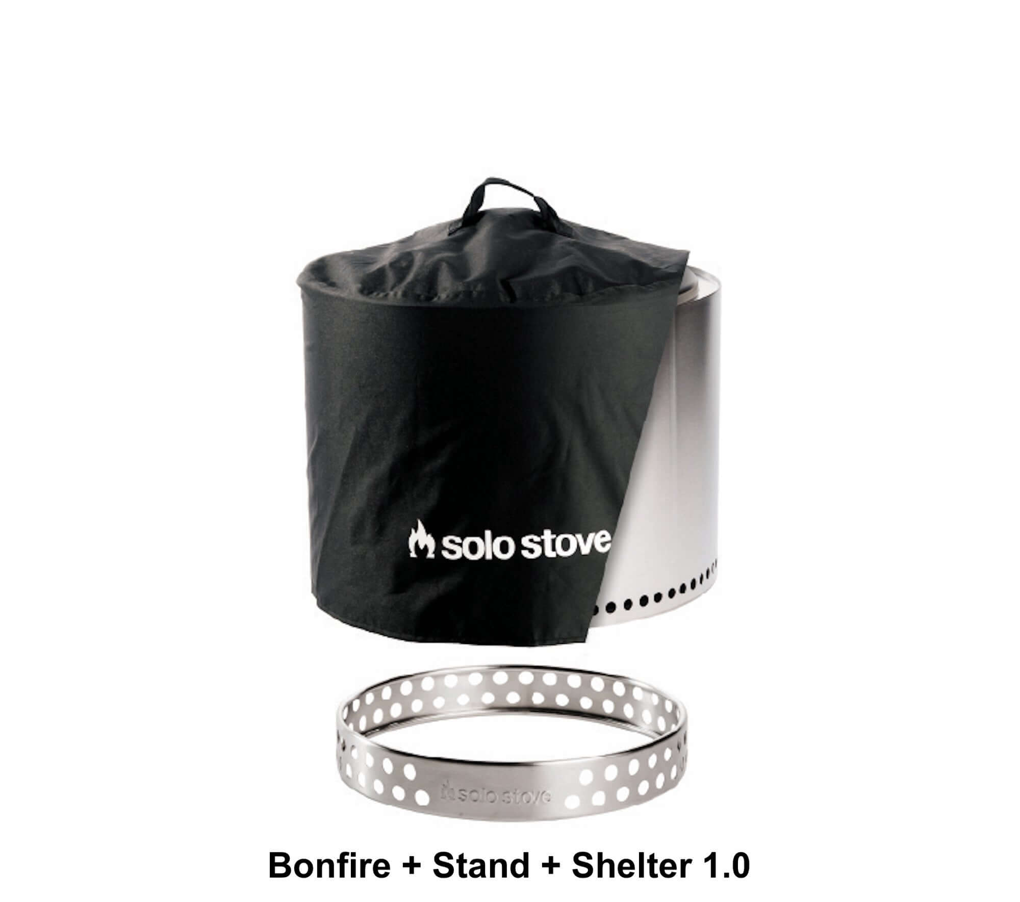 Solo Stove Bonfire + Stand + Cover Bundle