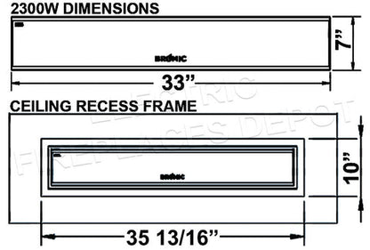 Bromic Heating - Platinum Smart-Heat 2300 Watt Radiant Infrared Outdoor Electric Heater - Black