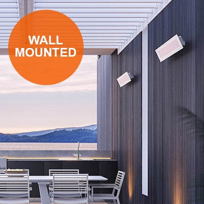 Bromic Heating Platinum Smart-Heat 2300 Watt Radiant Infrared Outdoor Electric Heater - White