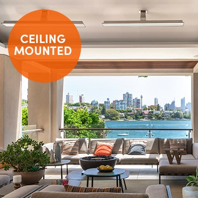 Bromic Heating Platinum Smart-Heat 2300 Watt Radiant Infrared Outdoor Electric Heater - White