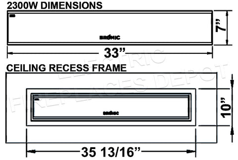 Bromic Heating Platinum Smart-Heat 2300 Watt Radiant Infrared Outdoor Electric Heater - White