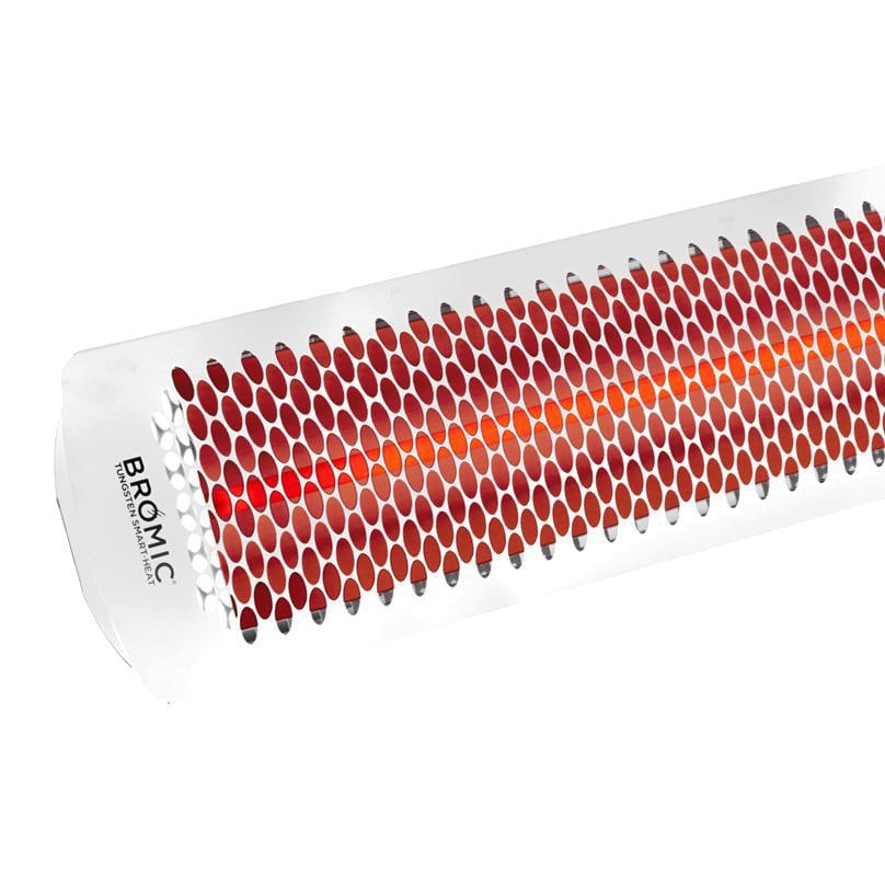 Bromic Heating - Tungsten Smart-Heat 44-Inch 4000W Dual Element 240V Electric Infrared Patio Heater - White