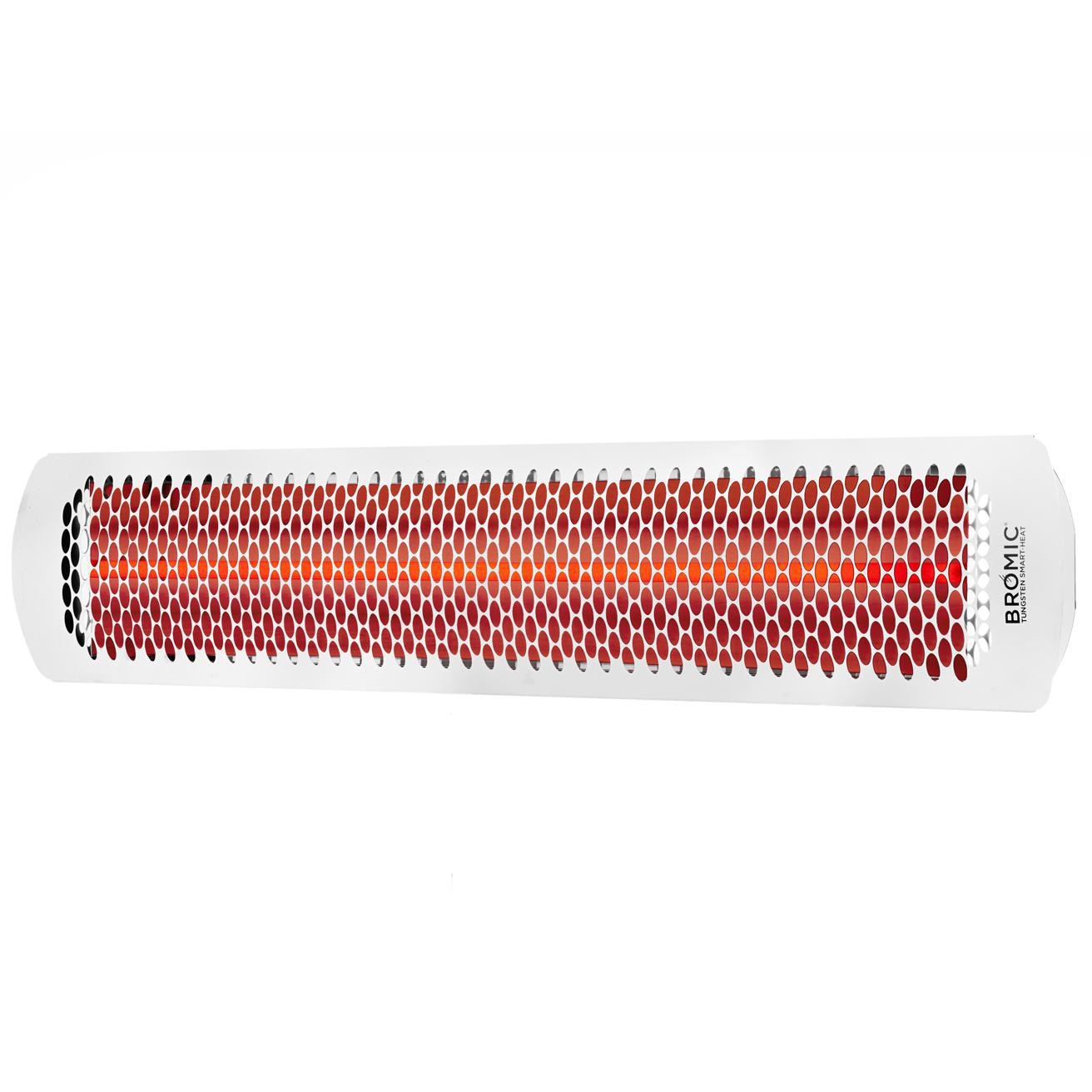 Bromic Heating - Tungsten Smart-Heat 44-Inch 4000W Dual Element 240V Electric Infrared Patio Heater - White